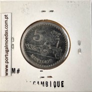 Mozambique, 5 Meticais Aluminium 1982, (XF), World Coins Mozambique KM 101