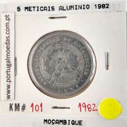Mozambique, 5 Meticais Aluminium 1982, (XF), World Coins Mozambique KM 101