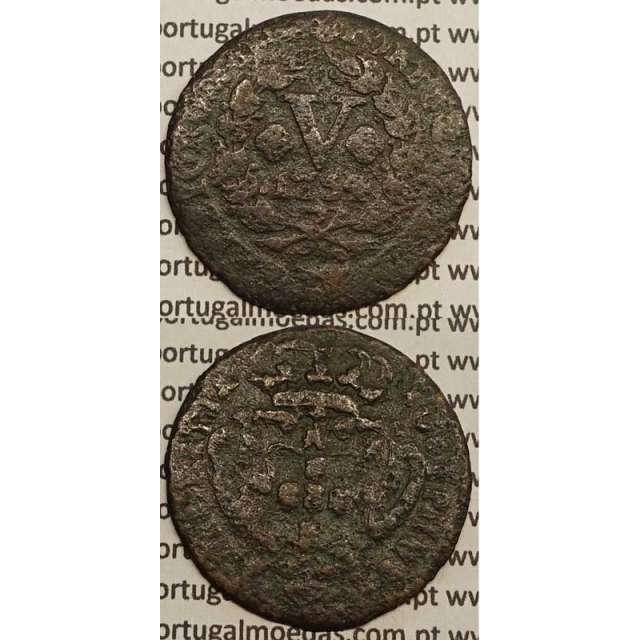 MOEDA V REIS COBRE 1754 (REG) - D.JOSÉ I - IOSEPHUS