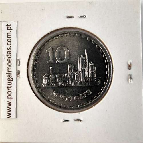 Moçambique, 10 Meticais Cupro níquel 1980, (Soberba), World Coins Mozambique KM 102