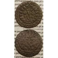 MOEDA V REIS COBRE 1754 (BC) - D.JOSÉ I - IOSEPHUS