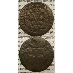 MOEDA V REIS COBRE 1764 (BC-) - D.JOSÉ I - IOSEPHUS