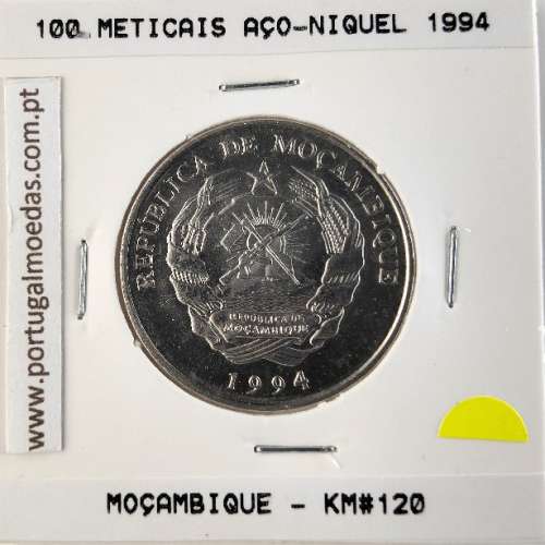Moçambique, 100 Meticais Aço níquel 1994, (Soberba), World Coins Mozambique KM 120