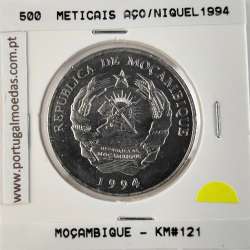 Mozambique, 500 Meticais Nickel Steel 1994, (UNC), World Coins Mozambique KM 121