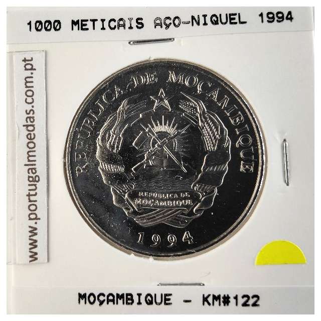 Moçambique, 1000 Meticais Aço níquel 1994, (Soberba), World Coins Mozambique KM 122