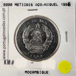 Moçambique, 5000 Meticais Aço níquel 1994, (Soberba), World Coins Mozambique KM 124
