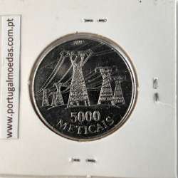 Mozambique, 5000 Meticais Nickel clad steel  1998, (UNC), World Coins Mozambique KM 124