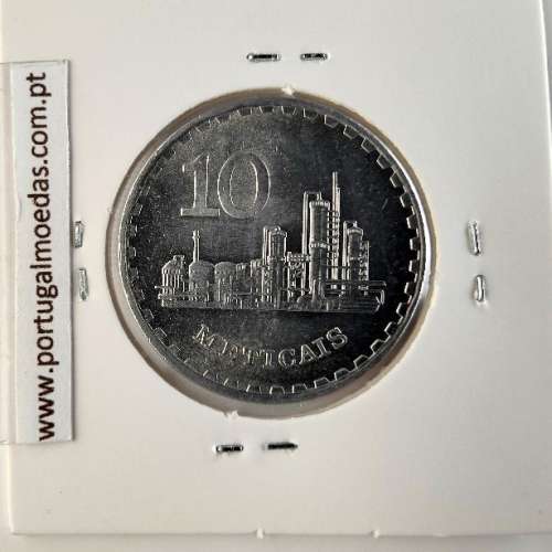 Moçambique, 10 Meticais alumínio 1986, (Soberba), World Coins Mozambique KM 102