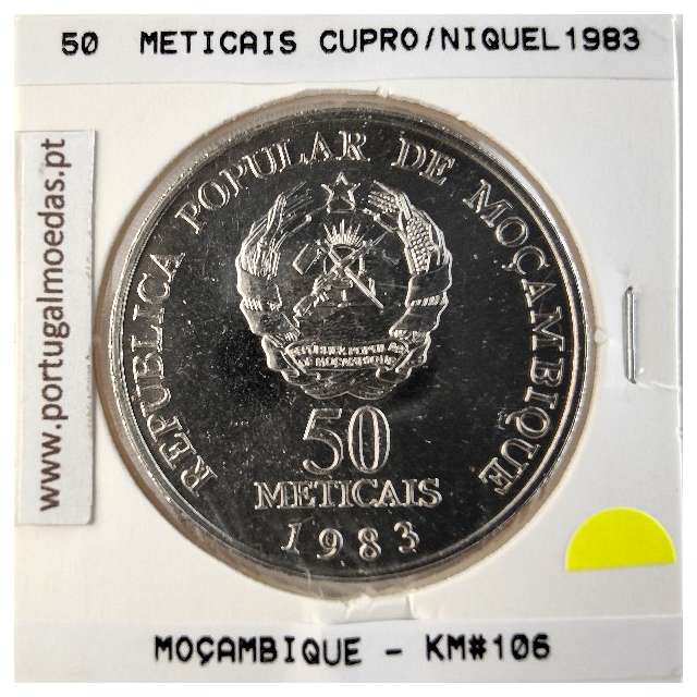 Mozambique, 50 Meticais Copper-nickel 1983, (UNC), World Coins Mozambique KM 106