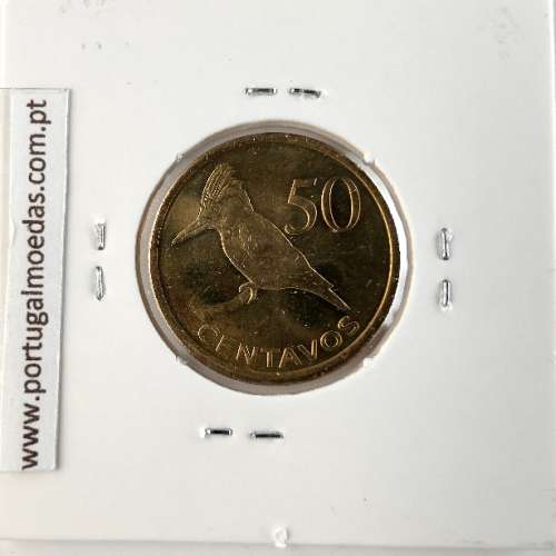 Mozambique, 50 cents Brass plated steel, (UNC), World Coins Mozambique KM 136