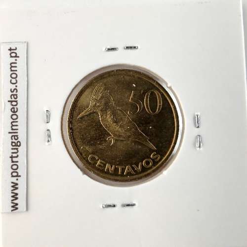 Mozambique, 50 cents Brass plated steel, (UNC), World Coins Mozambique KM 136