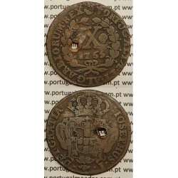 MOEDA X REIS COBRE 1765 (BC) - D.JOSÉ I - IOSEPHUS