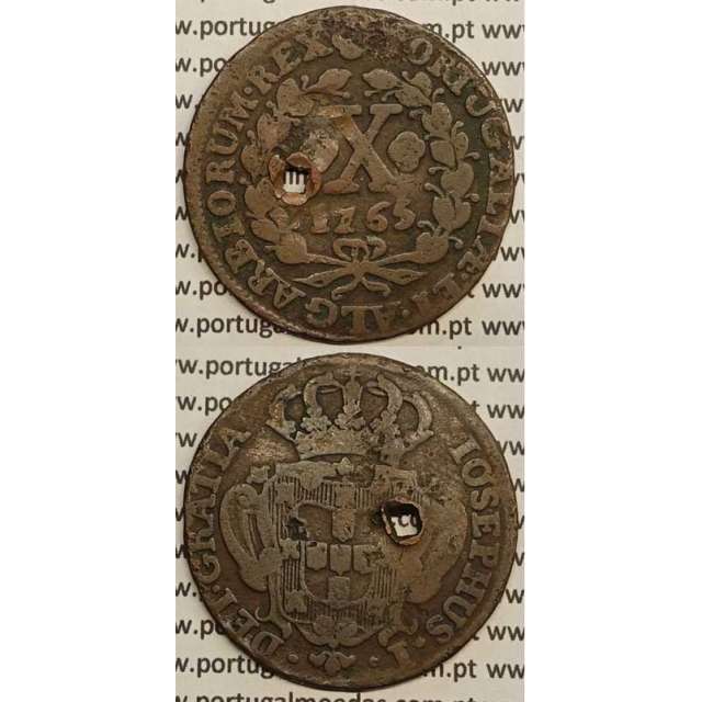 MOEDA X REIS COBRE 1765 (BC) - D.JOSÉ I - IOSEPHUS