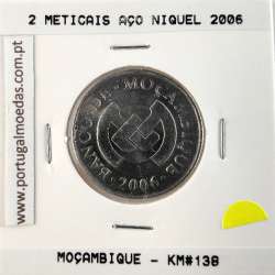 Moçambique, 2 Meticais Aço Niquel 2006, (Soberba), World Coins Mozambique KM 138 Moçambique, 2 Meticais Aço Niquel 2006, (Soberba), World Coins Mozambique KM 138
