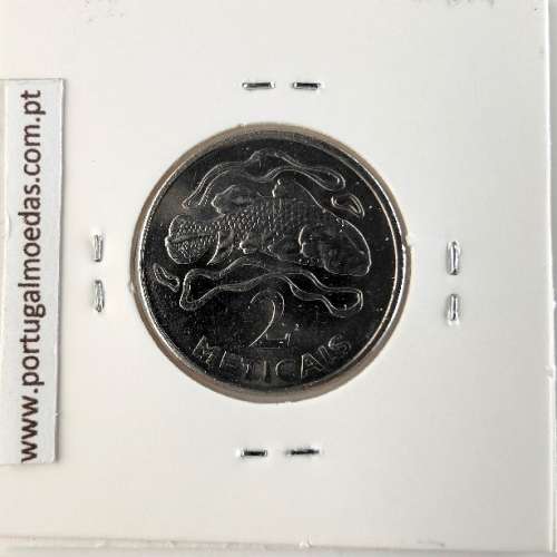 Moçambique, 2 Meticais Aço Niquel 2006, (Soberba), World Coins Mozambique KM 138