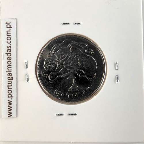 Mozambique, 2 Meticais Nickel plated steel 2006, (UNC), World Coins Mozambique KM 138