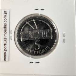 Mozambique, 5 Meticais Nickel plated steel 2006, (UNC), World Coins Mozambique KM 139