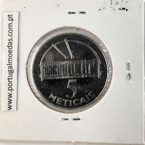 Mozambique, 5 Meticais Nickel plated steel 2006, (UNC), World Coins Mozambique KM 139