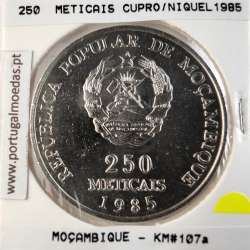Mozambique, 250 Meticais Copper-nickel 1985, (UNC), World Coins Mozambique KM 107