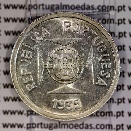 silver coin 1 Rupee 1935 of India Portuguese, World Coins India Portuguese KM 22