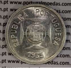 silver coin 1 Rupee  1935 of India Portuguese, World Coins India Portuguese KM 22