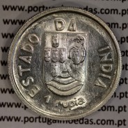 1 Rupia 1935 prata India , Estado da India Portuguesa, (MBC/Bela-), World Coins India Portuguese KM 22