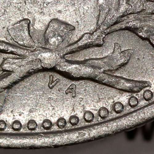 India silver coin 1 Rupee 1912, date amended 1912 over 1911, World Coins India Portuguese KM 18