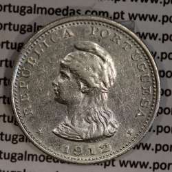 India silver coin 1 Rupee 1912, date amended 1912 over 1911, World Coins India Portuguese KM 18