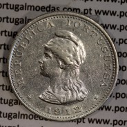 1 Rupia 1912 prata Índia, data emendada 1912 / 1911, India Portuguesa, (MBC+), World Coins India Portuguese KM 18
