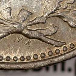 1 Rupee 1912 of India , date amended 1912 over 1911, World Coins India Portuguese KM 18