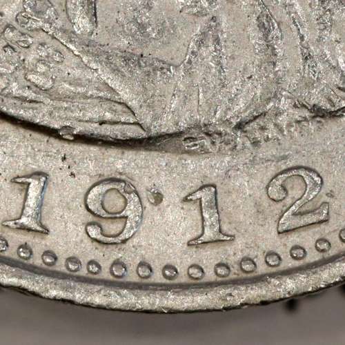 Silver coin 1 Rupee 1912 India, normal date unamended, World Coins India Portuguese KM 18