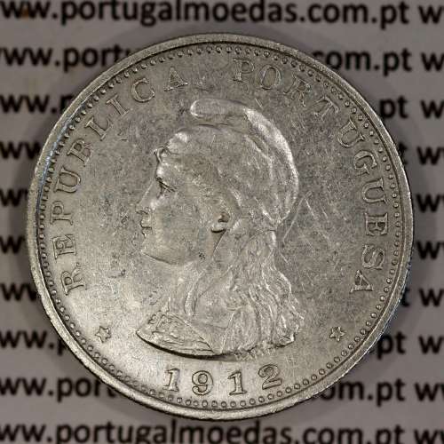 Silver coin 1 Rupee 1912 of India, normal date unamended, World Coins India Portuguese KM 18