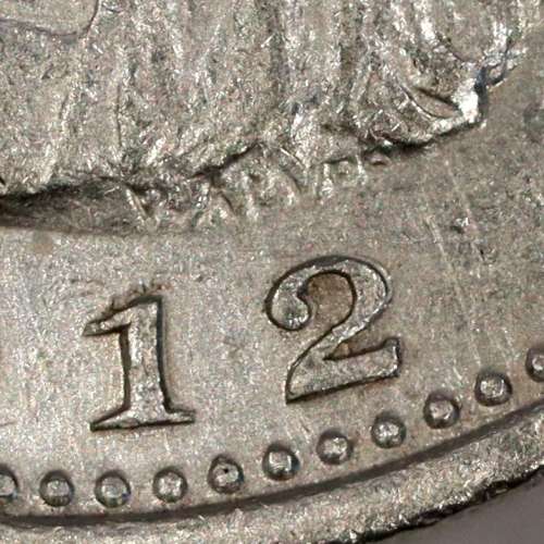 Silver coin 1 Rupee 1912 of India, normal date unamended, World Coins India Portuguese KM 18