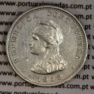 Silver coin 1 Rupee 1912 of India, normal date unamended, World Coins India Portuguese KM 18
