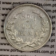 Silver coin 1 Rupee 1912 of India, normal date unamended, World Coins India Portuguese KM 18