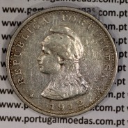 1 Rupia 1912 prata Índia, data normal "não emendada", India Portuguesa, (MBC+), World Coins India Portuguese KM 18