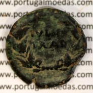 Augustus, Asse Bronze, Julia Traducta, Imperador Augusto, (11 a.C.), Legenda: PERM. CAES AVG / IVLIA TRAD, RPC 108, Cohen 151