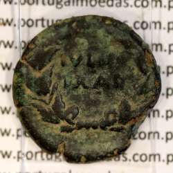 Roman coin of Augustus, Æ As of Ivlia Tradvcta, Hispania, Legend:  PERM. CAES AVG/ IVLIA TRAD, RPC 108, SEAR 551, Burgos 1614
