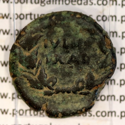 Roman coin of Augustus, Æ As of Ivlia Tradvcta, Hispania, Legend:  PERM. CAES AVG/ IVLIA TRAD, RPC 108, SEAR 551, Burgos 1614