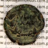 Augustus, Asse Bronze, Julia Traducta, Imperador Augusto, (11 a.C.), Legenda: PERM. CAES AVG / IVLIA TRAD, RPC 108, Cohen 151
