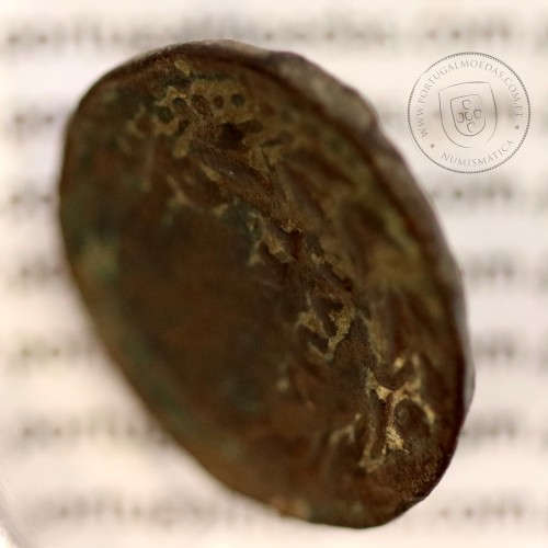 Roman coin of Augustus, Æ As of Iulia Traducta, Hispania, Legend:  PERM. CAES AVG/ IVLIA TRAD, RPC 108, Burgos 1614, SEAR 551