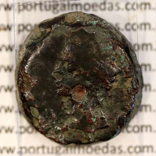Augustus, Asse Bronze, Julia Traducta, Imperador Augusto, (11 a.C.), Legenda: PERM. CAES AVG / IVLIA TRAD, RPC 108, Burgos 1614