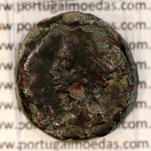 Augustus, Asse Bronze, Julia Traducta, Imperador Augusto, (11 a.C.), Legenda: PERM. CAES AVG / IVLIA TRAD, RPC 108, Burgos 1614