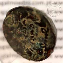 Roman coin of Augustus, Æ As of Julia Traducta, Hispania, Legend:  PERM. CAES AVG/ IVLIA TRAD, RPC 108, Burgos 1614, SEAR 551