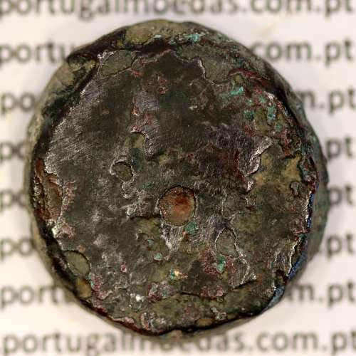 Augustus, Asse Bronze, Julia Traducta, Imperador Augusto, (11 a.C.), Legenda: PERM. CAES AVG / IVLIA TRAD, RPC 108, Burgos 1614