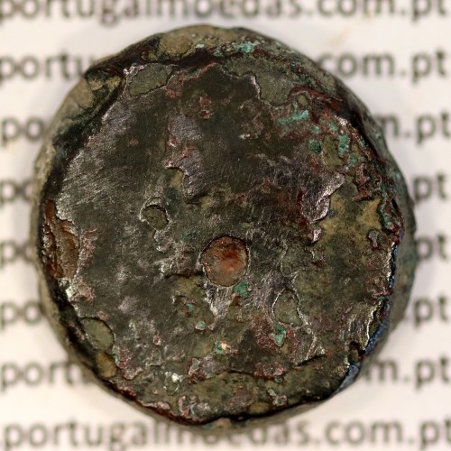 Roman coin of Augustus, Æ As of Julia Traducta, Hispania, Legend:  PERM. CAES AVG/ IVLIA TRAD, RPC 108, Burgos 1614, SEAR 551