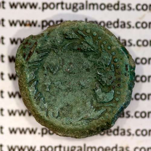 Augustus, Asse Bronze, Julia Traducta, Imperador Augusto, (11 a.C.), Legenda: PERM. CAES AVG / IVLIA TRAD, Burgos 1614, RPC 108