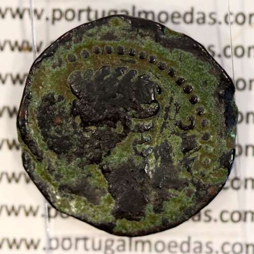 Augustus, Asse Bronze, Julia Traducta, Imperador Augusto, (11 a.C.), Legenda: PERM. CAES AVG / IVLIA TRAD, RPC 108, Burgos 1614