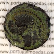 Augustus, Asse Bronze, Julia Traducta, Imperador Augusto, (11 a.C.), Legenda: PERM. CAES AVG / IVLIA TRAD, RPC 108, Burgos 1614