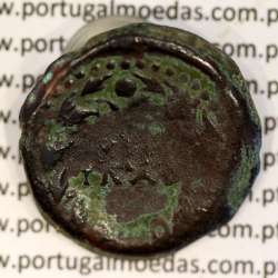 Augustus, Asse Bronze, Julia Traducta, Imperador Augusto, (11 a.C.), Legenda: PERM. CAES AVG / IVLIA TRAD, RPC 108, Burgos 1614